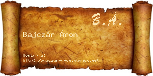 Bajczár Áron névjegykártya